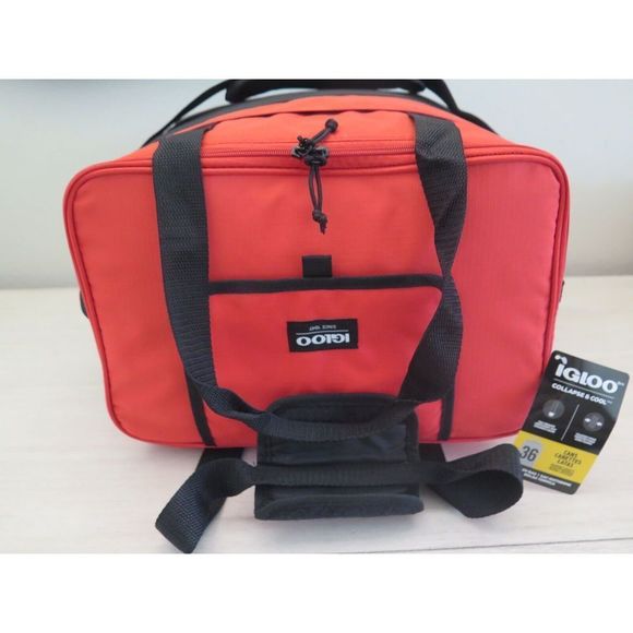 Igloo 4904001 Collapse & Cool Red/Black 36 Can Cooler Bag - Picture 5 of 11